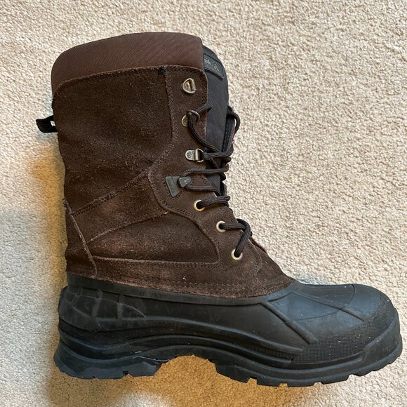 Kamik Montana2 Waterproof Thinsulate Boots Men's Size 13 Brown Suede - Picture 6 of 11
